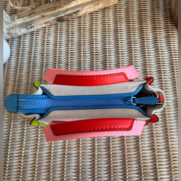 Kate Spade Kip Canvas Mini Tote Preppy Chic Dream Barbiecore resortwear coastal - Picture 14 of 14